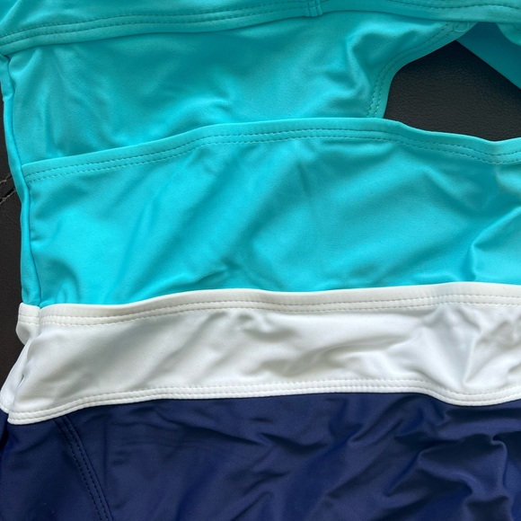 NWT Biki Blue Plus Size One Piece Swimsuit - Picture 8 of 9